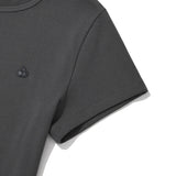 KIRSH プレーンスリムフィットTシャツ【ダークグレー】