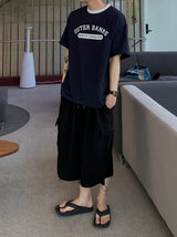 Terry Cargo Sweat String Half Pants 3C