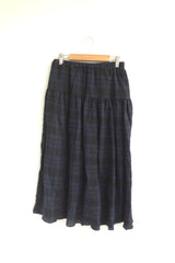 dusty checkered long skirt