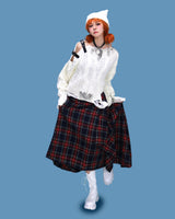 two buckle damage knit (3color)