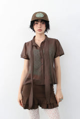 TIE SHEER SHIRT
