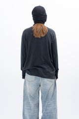 マーティンはいネックウォーマー長袖Tシャツ