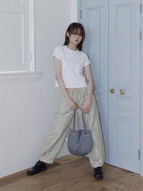 2-WAY ROUND BAG (DOT GREY)