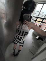 bold lettering sleeveless