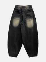 Ramie Brush Balloon Denim Pants 5C