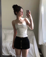 coeur rosy tone lace sleeveless top