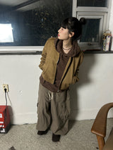 (3colors) cuty prison knit hoodie