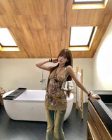 Roomi Lace Leopard Dress