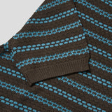 Letter Collar Half Knit (3color)