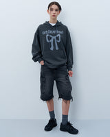 NEVER BREAK PIGMENT HOODIE-CHARCOAL