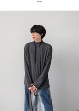 ウィーバーハーフネックニットTシャツ