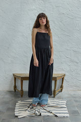 Summer tie dress_black