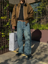 [Premium] 3 TAP Twist Denim Pants (2color)