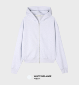 Meier Daily Semi Cropped Twoway Hooded Zip-Up