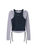 TWIN LAYERED LONG SLEEVE (NAVY)