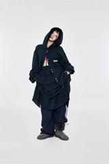チェックフーディシャツNavy