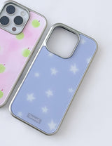 【MADE】ミルキー ブルー スター シルバー バンパー ケース