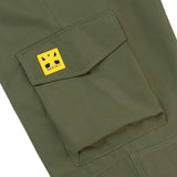 Patched Logo Cargo Pants - Green