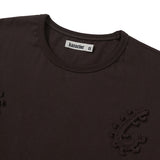 Weaving stem T-shirts / Brown