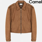 Clun Epaulette Suede Jacket
