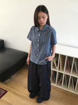[unisex] ハシンデニムストリングワイドパンツ