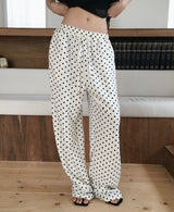 [ soft linen ] zipzip overdot long wide pt