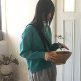 ダーキーラウンドアンゴラニットカーディガン