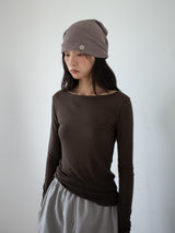 WHIPPING HAIR BAND & BEANIE (COCOA)