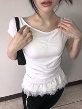 マイクロレーススカート