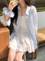 Pure Layered Slim Lace Cap Sleeveless (2color)