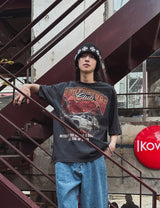 ソルテッドタックヴィンテージショートスリーブTシャツ