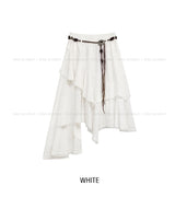Humming Lace Unbalance Skirt