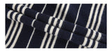 Rugby striped loose fit collar knitwear