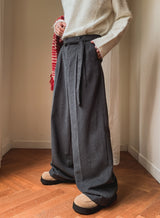Profi Wool Stripe Wide Slacks
