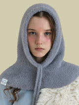 KNIT BALACLAVA IN STONEBLUE WING