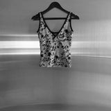 Bailon Flower Jacquard Sleeveless