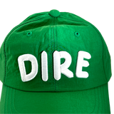 DIRE nylon ball cap Green