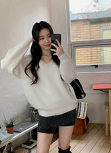 Slit Layered Knit Skirt Pants (2color)