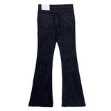 Black Rail Pinstripe Bootcut Long Pants (Black)