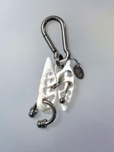 shell piercing keyring