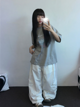 トラック3 ラインバルーンナイロンパンツ 🎀🩷🤍🖤🧸6カラー
