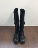 Biker バックルロングブーツ (1color)