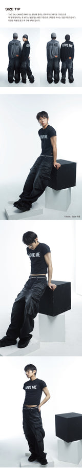 TBD XXL カーゴパンツ Black Washed