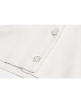 Spiral Classic Beaded Point Jacket White