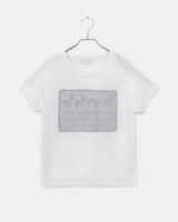 フリングラビットレースプリント半袖Tシャツ