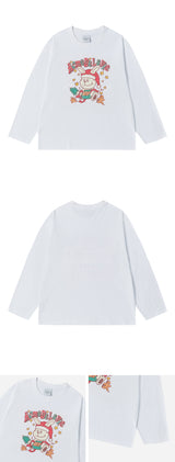 24FW SANTA RABBIT PRESENT LONG SLEEVE T-SHIRT WHITE