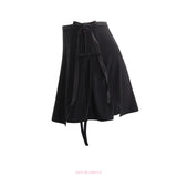 WRAP HIP COVER SKIRT - BLACK