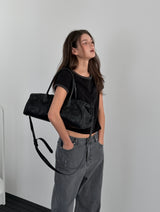 [ORIGINAL] Circle Row Leather Boston Bag