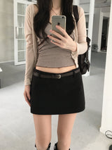 Stripe lace sleeveless (3 colors)