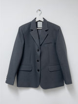 Ber Linen Loose Fit Single Jacket